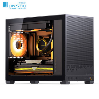 Jonsbo (jonsbo) d32 std jonsbo d32pro desktop compact small chassis glass side see-through supports matx back-plug motherboard 240 water-cooled type-c gaming computer chassis d32 std standard version black