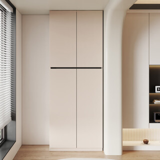 Pinjing honeycomb aluminum balcony cabinet customized storage cabinet waterproof and sunscreen aluminum alloy balcony storage cabinet bay window cabinet storage cabinet two doors length 90cm height 240cm width 41cm