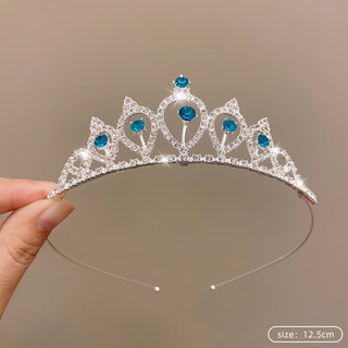 Fashion purfman adult gift for girls 18 years old jewelry crown princess crown headband rhinestone headband girl 18 7#6 sapphires