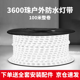 Fanyao led outdoor light strip, waterproof and sun-proof super bright light strip, white light exterior wall lighting, 36 lamp beads/meter