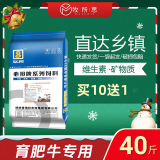 Bibang 4% beef cattle special compound premix feed for fattening cattle simmental trace elements high calcium youth growth promotion 20kg