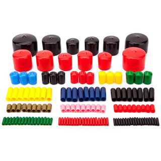 Ruilima rubber sleeve thread protective sleeve steel pipe sleeve cap insulating cap rubber wire protective sleeve pvc cap rubber sheath black