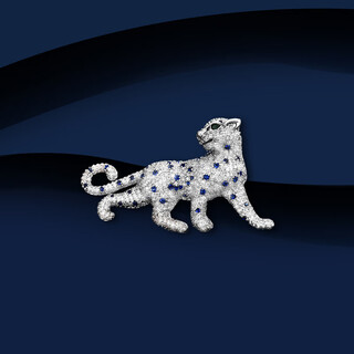 Marco bizzarri european and american fashion jewelry personalized leopard brooch high-end female domineering retro jewelry animal corsage pin accessories birthday gift for friends and besties