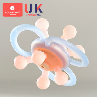 Kechao manhattan hand ball baby toy silicone chewable teether for babies 3 to 6 months old, 0 to 1 year old, 0 to 3 months, raphael galaxy (lightweight model)