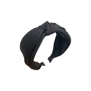 Mr. ouyang's hairband women's hairpin-like headband high skull headwear 2025 new style hairband knotted wide-brimmed hairband hair accessories a205 black a23-108
