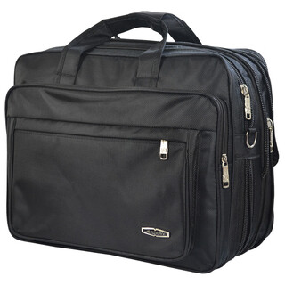 Zongpu tool kit men's large capacity hardware repair kit wear-resistant handbag thickened multi-function computer men's black black larger and widener