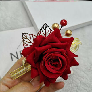 Wedding mother-in-law's head flower mother-in-law's flower head flower wedding headband wedding mother-in-law's head flower red head flower wedding mother's clip