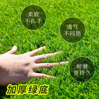 Reliance fire retardant simulated turf artificial turf artificial turf plastic fake turf kindergarten school encrypted green 2cm spring grass black bottom ordinary model