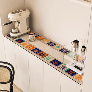 Beautiful morning light diatom mud coffee machine bar mat dining table mat non-slip mat shoe cabinet mat wash-free sideboard electric wissil diatom mud soft cushion 40*120cm free to cut