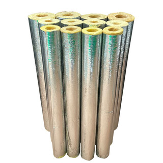 Jize rockwool insulated pipe inner diameter 34mm wall thickness 30mm aluminum foil covered opening unit meter 180 days