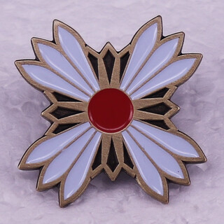 Uhfr two-dimensional animation game japanese ace attorney badge autumn frost scorching sun metal brooch