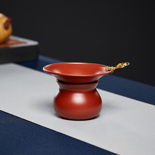 Zun pot purple sand tea drain plus filter rack tea filter set kungfu tea set accessories small goldfish tea drain dahongpao leakage dahongpao