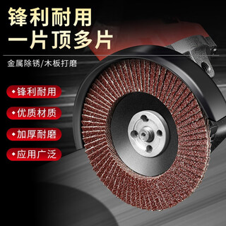 Otis cutting disc angle grinder stainless steel metal grinding disc hand grinder polishing disc polishing disc grinding disc shutter wheel plastic cover red sand thickened model 60 mesh 10 pieces