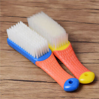 Miu se wenwan nano brush soft and hard bristle diamond walnut olive kernel brush bodhi seed pulp cleaning anti-alkali tool large 7 rows of nano brushes 1 soft bristles + 1 hard bristles + crochet hook a16-310