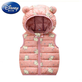 Disney autumn and winter children's outer wear cotton vests for boys and girls hooded vests children's vest jacket new children's clothing
