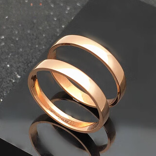 Suhanzu russian 585 purple gold bracelet 14k rose gold new fashion classic smooth plain gold solid ring size 9