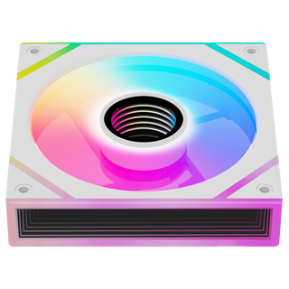 Great wall matrix 120 white 12cm chassis fan (30 high-quality lamp beads/argb lighting effect/high frame-to-body multilayer mirror/support pwm/8 shock-absorbing foot pads/prism)