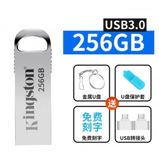 金士顿原装u盘512G高速3.0大容量128g手机电脑两用256车载64g学生 侧纹款256G