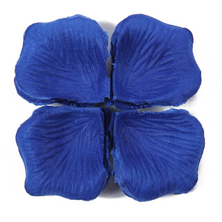 Liuying (liuying) artificial rose petals, wedding confession decoration, hand-spreading flowers, valentine's day proposal, romantic wedding room decoration supplies, dark blue pack (about 100 pieces)
