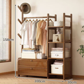 Wen xinfu coat rack floor-standing vertical bedroom home multi-functional clothes rack simple assembly room entrance door hanger comparison exit with door 100 long