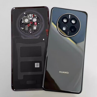 Huawei (huawei) brand original, suitable for mate50pro original disassembly, rear cover, battery cover, mate50e original plain leather hand, mate50/50e, yaojin black, original disassembly, 99 new, seamless installation
