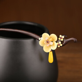 Ancient sayings and modern style, ancient style sandalwood hairpins, national style black sandalwood hairpins, updo cheongsam hair accessories for rocking women, original handmade