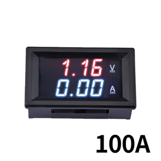 Ouhuayuan digital display led digital current and voltage meter dual display dc current and voltage meter 0-100v 10a50a100a