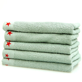 Forest rabbit military green 07 towel 85*35cm cotton spun new green towel