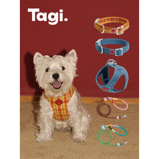 Tagi.<i>imagine dog leash small and medium-sized dog walking collar dog leash vest style harness berry coco