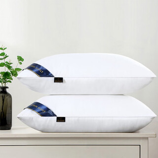Buy one and get one from gu die. a pair of five-star hotel style pillow cores for home use. adult single neck-protecting feather velvet pillow. single-sided white low pillow + pillow case.