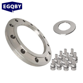 Egqby 304 stainless steel flange set 1 flange + matching screws and nuts + 1 metal gasket pn10 dn300 stainless steel