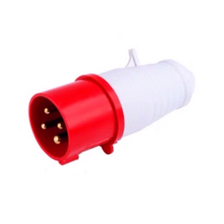 Industrial plug rated current 32a number of poles 4 cores