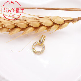 Dl 1998 fat donglai same style 18k gold universal buckle head silver plated with zircon high cargo rope double open buckle diy accessories necklace hand yellow l gold - small size (double open no. 5)