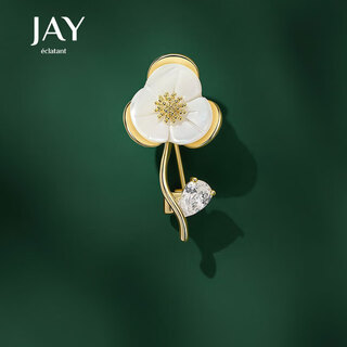 Jay flower anti-exposure brooch neck accessories give birthday gifts to mother-in-law and elders