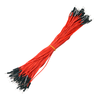 Throwing stones 1p rehearsal dupont wire 26awg silicone insulated wire high temperature resistant electronic wire experimental supplies 100 wires in a bundle 20cm wire length 100 pieces/item red 20cm male to female