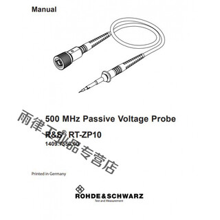 Rohde & schwarz oscilloscope probe r&s rt-zp10 10 1 500mhz