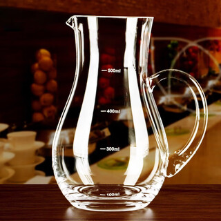 Saint randy white wine divider with scale, red wine decanter, white wine jug, bottle, crystal glass measuring cup, gourd-shaped, single price/big belly wine divider with scale, 500ml hf big belly wine divider