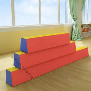 Early childhood gymnastics software balance beam sensory training children's physical fitness equipment household single-plank bridge 300*30*20 pearl cotton outer layer mesh cloth
