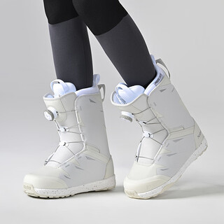 Nobaday new year of the snake snowboard shoes for men and women, waterproof and warm, professional shock-absorbing anti-ski boots, fashionable, elegant white 37