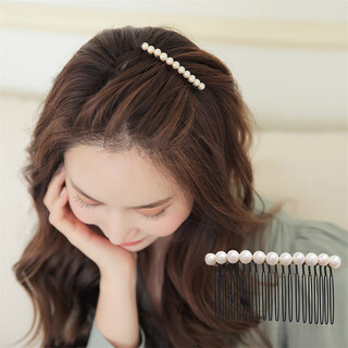 Chimera (chimera) freshwater pearl hair comb for broken hair, bangs clip, high-end hairpin, girl's birthday gift