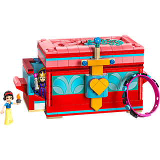 95% new lego building block disney 43276 snow white jewelry box 6 years old + girl children's toy birthday gift