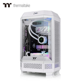 Thermaltake(tt)the tower 300 sea view room chassis computer host white (matx motherboard/support 420 water cooling/4090 graphics card/horizontal lying)