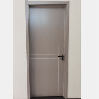 Внутренняя дверь qibenbenbenben, комнатная дверь, деревянная дверь, водонепроницаемая текстура дверной ткани светло-серого цвета