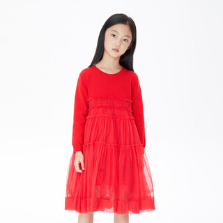 Annil (annil) shopping mall same style girls dress gauze skirt autumn new long-sleeved princess dress ag313548