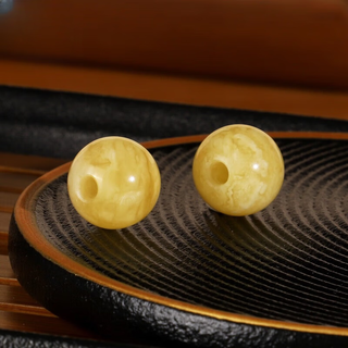 Luoyi russian beeswax loose beads large hole bead hole 2-3mm precision hole single bead accessories with beads diy precision large hole beads 6mm2 pull hole 2mm 0g