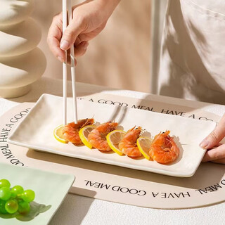 Persson cream-style fish plate household ceramics 2024 new internet celebrity steamed fish plate high-end milk yellow 12 inches 1 piece