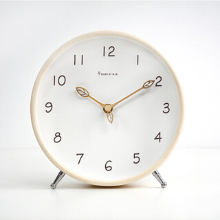 Mjk table clock simple clock ornaments nordic desktop clock living room home desktop modern personalized creative pendulum clock b style wood color