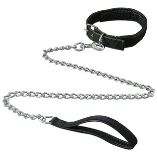 Duoqu dog chain anti-bite wear-resistant iron chain dog rope dog chain collar dog traction rope bolt dog rope pet supplies