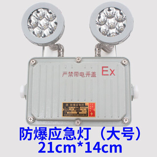 Explosion-proof emergency light bcj explosion-proof sign light double-sided explosion-proof safety evacuation indicator double-headed dual-purpose light explosion-proof emergency light (large size)