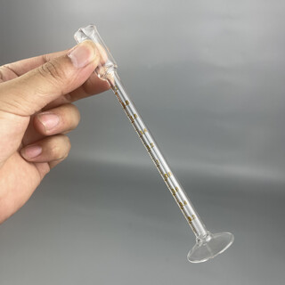 Measuring type glass measuring cylinder precision small measuring cylinder with liquid cup 0.5ml 1ml 2ml high temperature resistant and high precision 2ml graduation 0.02
